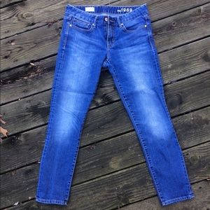 GAP always skinny ankle cropped jeans size 28a